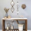 White Metal Teardrop Framed Wall Mirror - Image 2