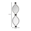 White Metal Teardrop Framed Wall Mirror - Image 4