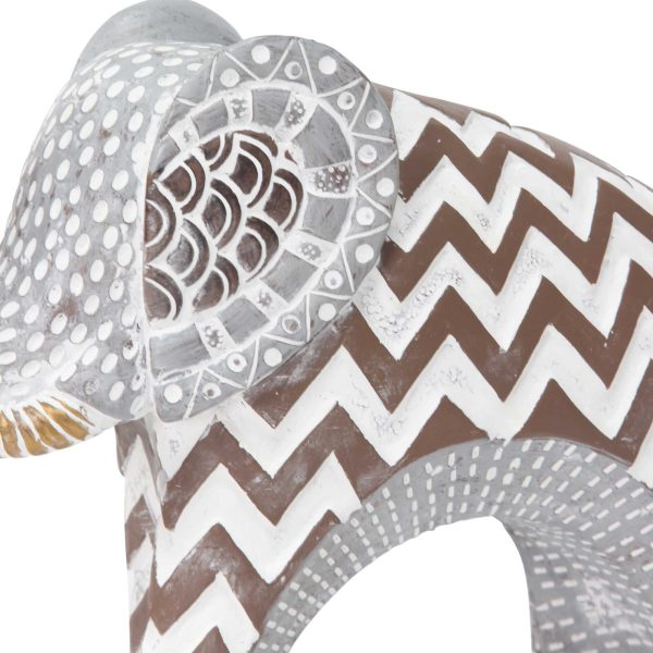 Carved Tribal Elephant Tabletop - Image 3