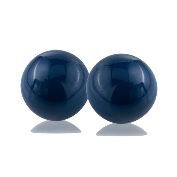 4" X 4" X 4" Blue Aluminum Classic Sphere - Image 3
