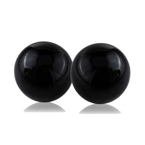 4" X 4" X 4" Black Aluminum Sphere - Image 3