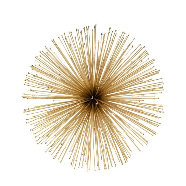 6" X 6" X 6" Gold Iron Urchin Small Sphere - Image 2