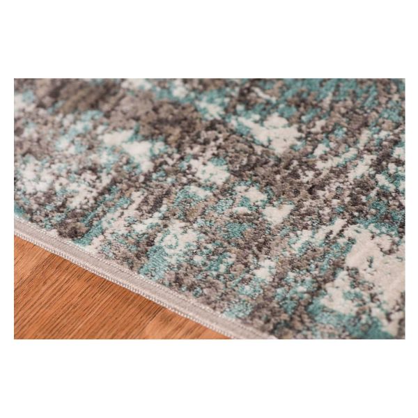 4' X 6' Gray Abstract Area Rug - Image 3