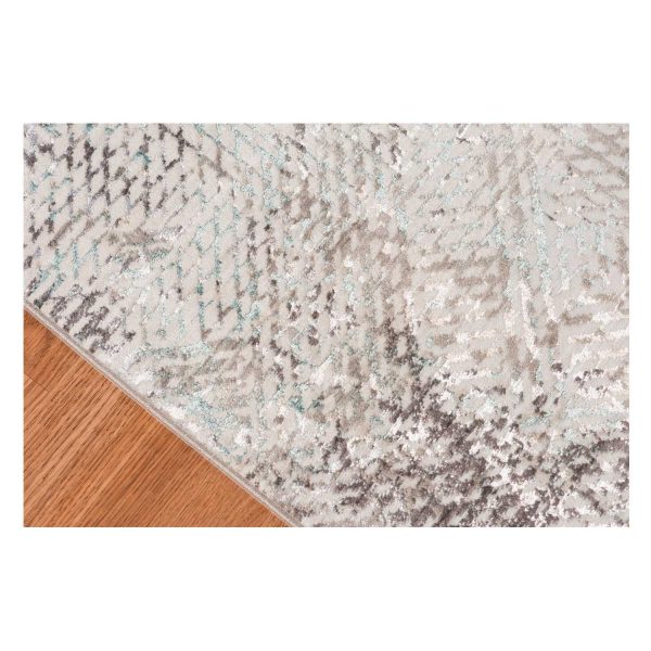 4' X 6' Gray Abstract Area Rug - Image 2