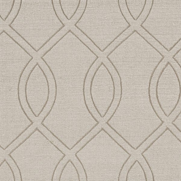 8' Ivory  Polyester Rug - Image 4