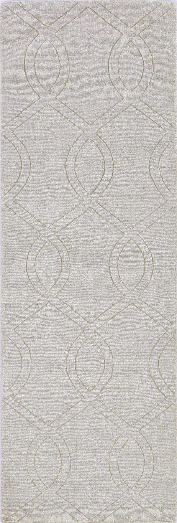 8' Ivory  Polyester Rug - Image 5