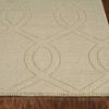 8' Beige Polyester Rug