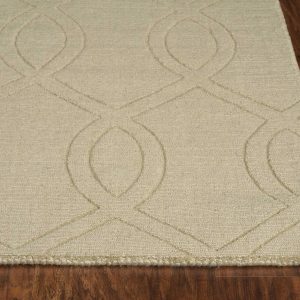 8' Beige Polyester Rug