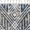 5'x8' Grey Ivory Machine Woven Space Dyed Geometric Indoor Area Rug - Image 3