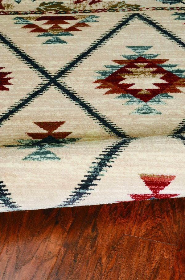 3' x 5' Ivory Polypropylene Rug - Image 3