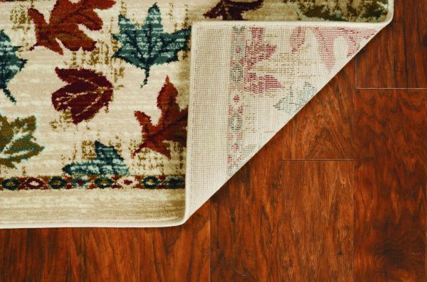 3' x 5' Ivory Polypropylene Rug - Image 4