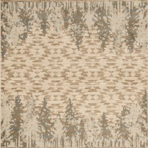 3' x 5' Ivory Polypropylene Rug