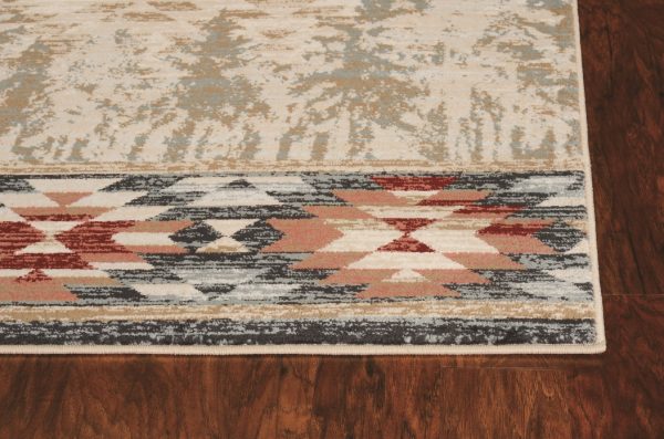 3' x 5' Ivory Polypropylene Rug - Image 2