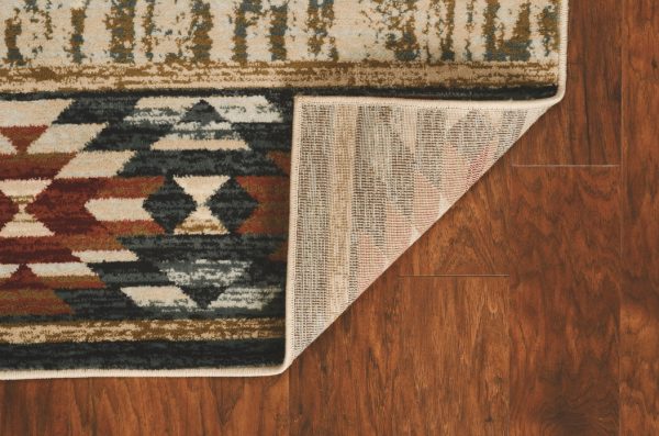 3' x 5' Ivory Polypropylene Rug - Image 4