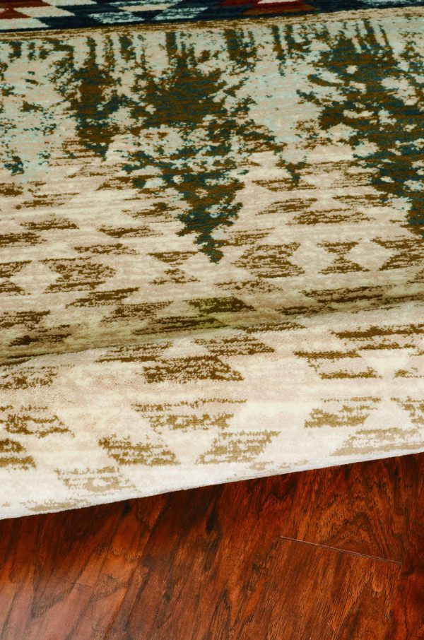 5'x8' Ivory Machine Woven Pinegrove Lodge Indoor Area Rug - Image 2