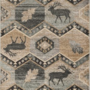 3' x 5' Seafoam Polypropylene Rug