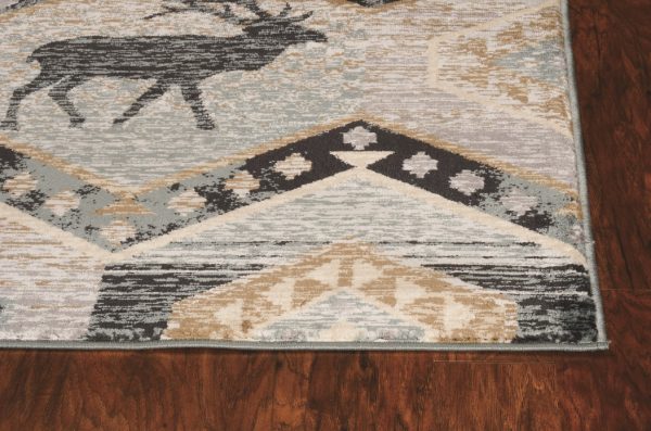 3' x 5' Seafoam Polypropylene Rug - Image 2