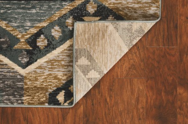 3' x 5' Seafoam Polypropylene Rug - Image 3