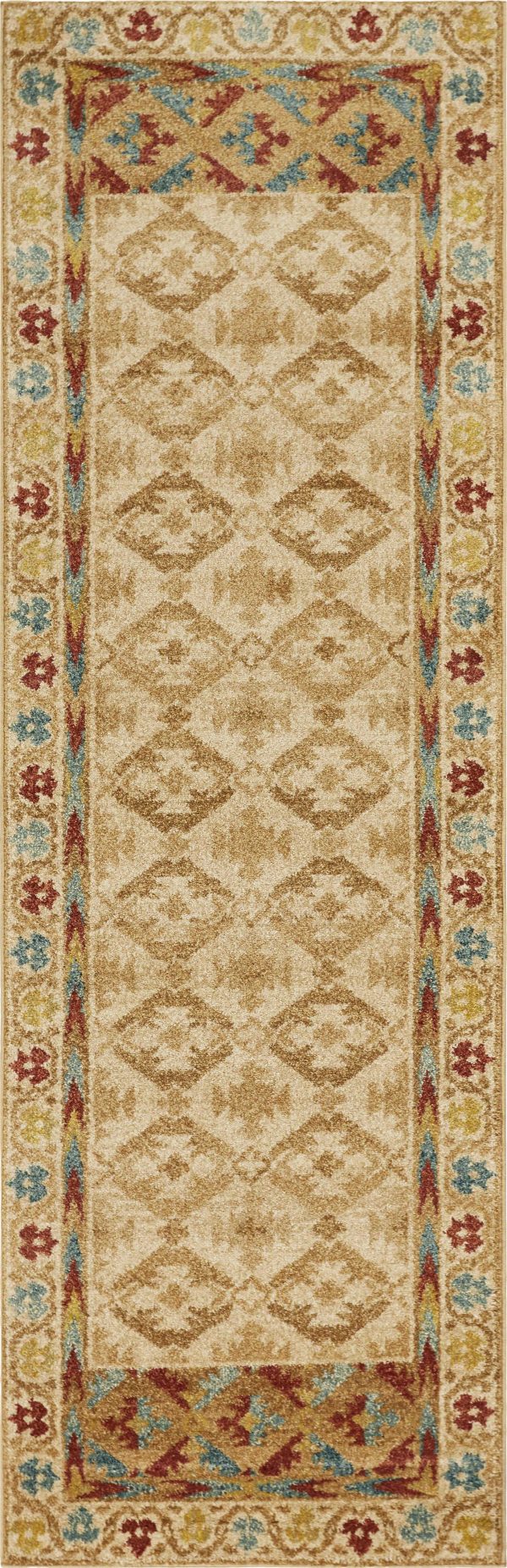 31" X 96" Sand Polypropylene Rug - Image 4