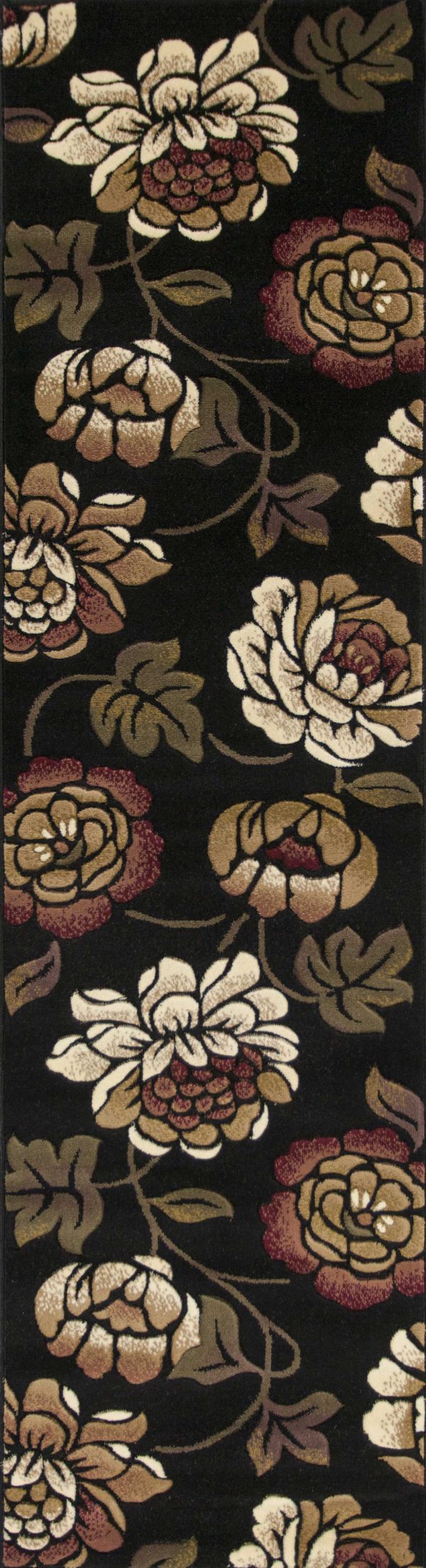 1' x 2' Black Polypropylene Area Rug - Image 3