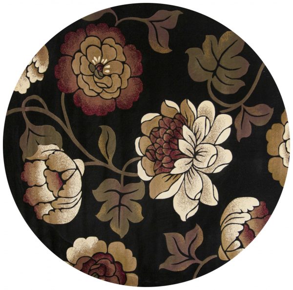 1' x 2' Black Polypropylene Area Rug - Image 4