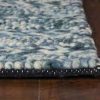 39 X 63 Blue Wool Rug - Image 4