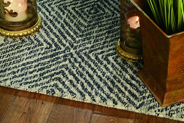 60 X 84 Blue Wool Rug - Image 3