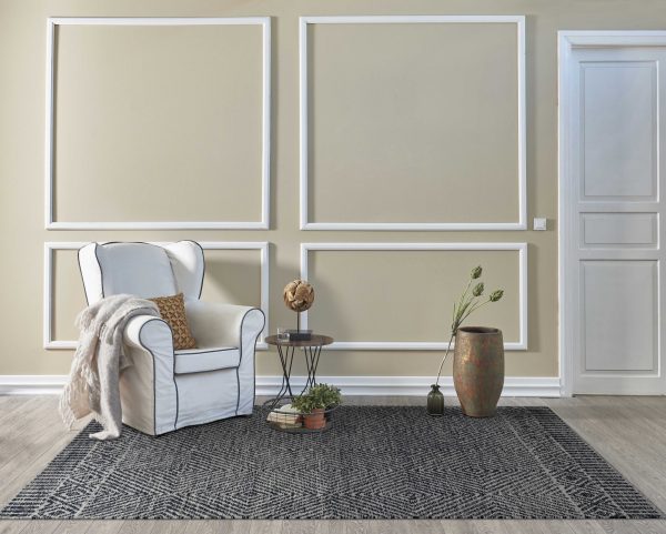 60 X 84 Blue Wool Rug - Image 4