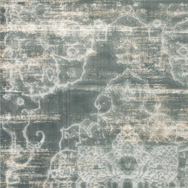7' X 10' Light Grey Medallion Area Rug - Image 4