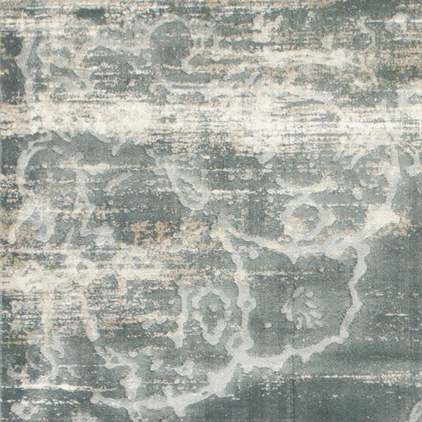 7' X 10' Light Grey Medallion Area Rug - Image 5