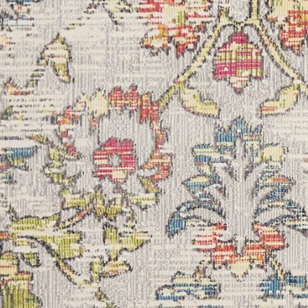63" X 91" Grey Polypropylene Rug - Image 3