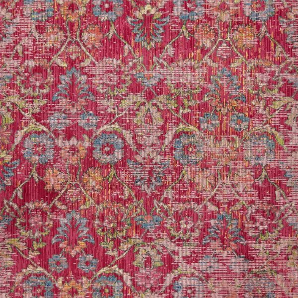 63" X 91" Pink Polypropylene Rug - Image 3