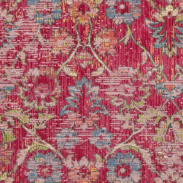 63" X 91" Pink Polypropylene Rug - Image 4
