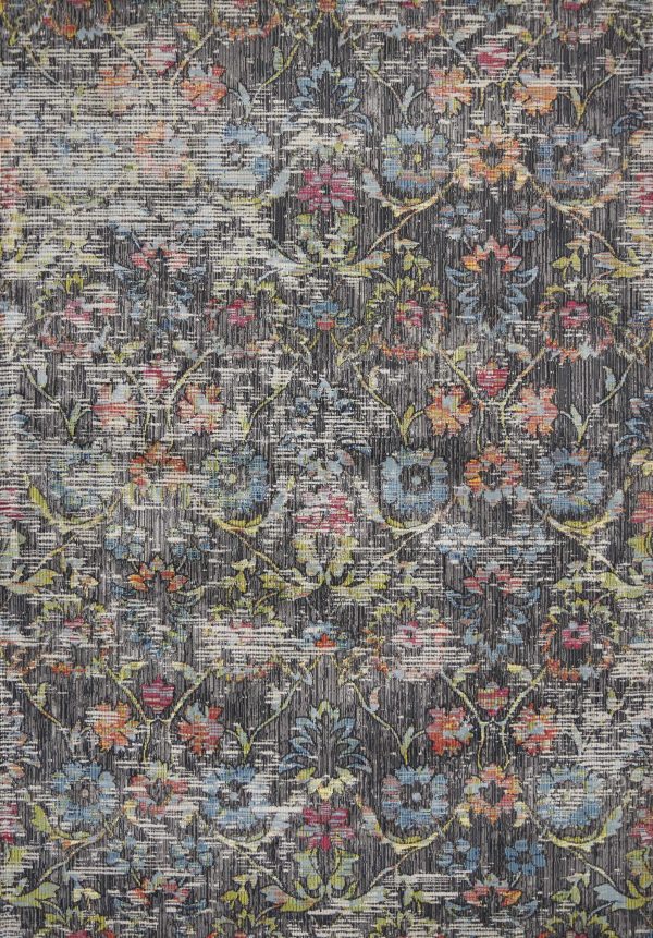 39" X 59" Charcoal Polypropylene Rug - Image 5