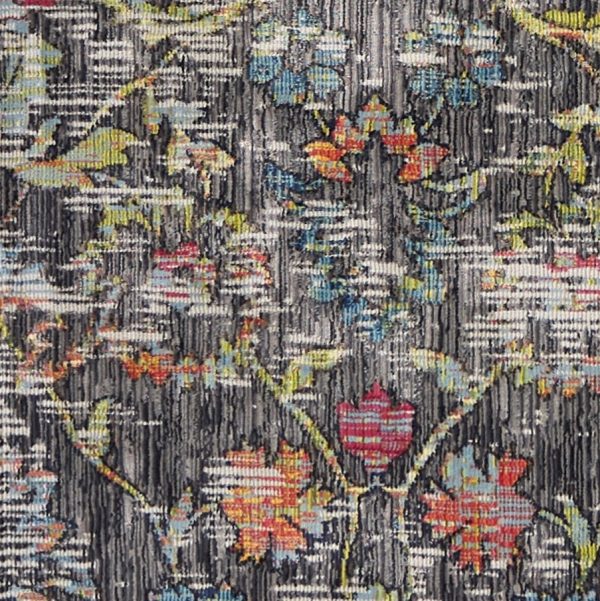 39" X 59" Charcoal Polypropylene Rug - Image 3
