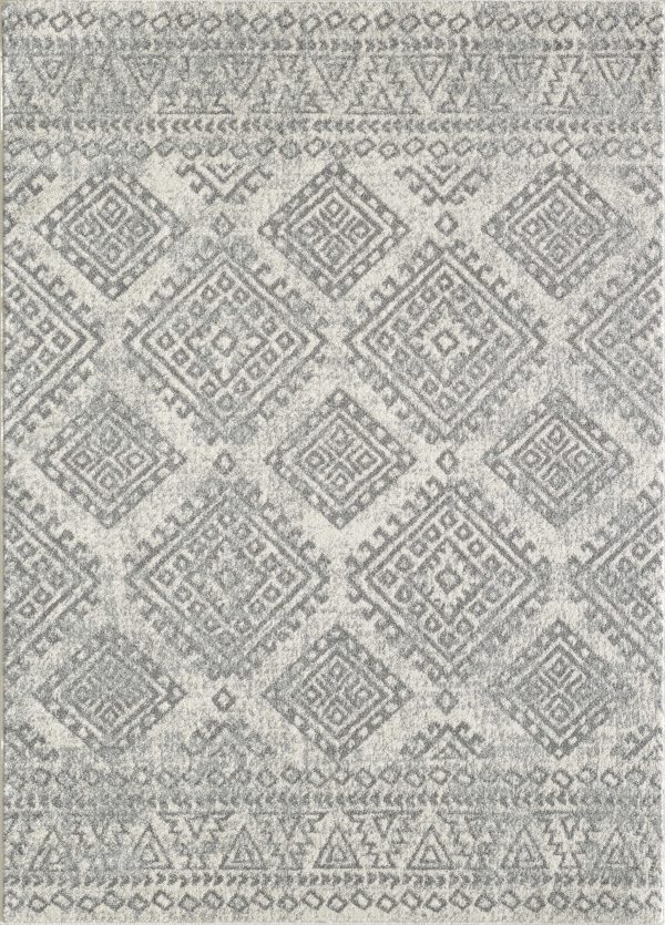 2' x 7' Ivory or Grey Polypropylene Area Rug - Image 2