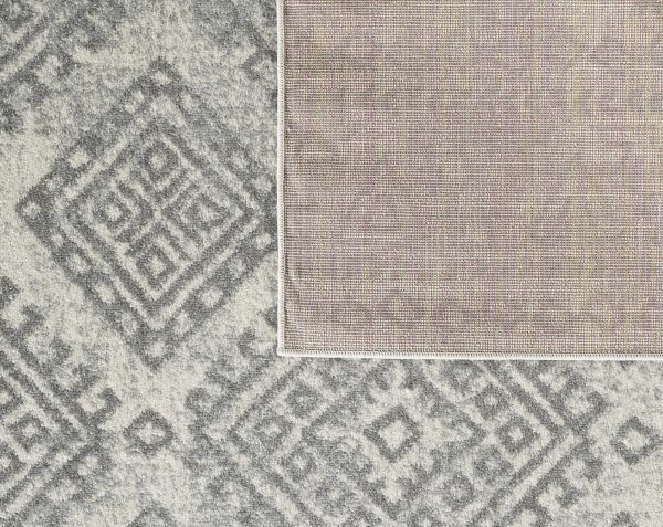 2' x 7' Ivory or Grey Polypropylene Area Rug - Image 4