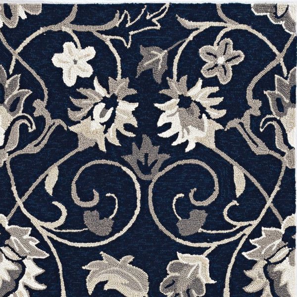 90 X 90 Navy Polypropylene Rug - Image 2