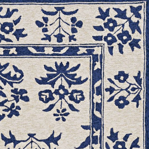 90 X 90 Sand or  Blue Polypropylene Rug - Image 2