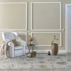 5'x7' Ivory Hand Tufted Space Dyed Floral Traditional Indoor Area Rug