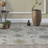 5'x7' Ivory Hand Tufted Space Dyed Floral Traditional Indoor Area Rug - Image 2