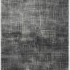 2' x 7' Grey Abstract Lines Runner Rug