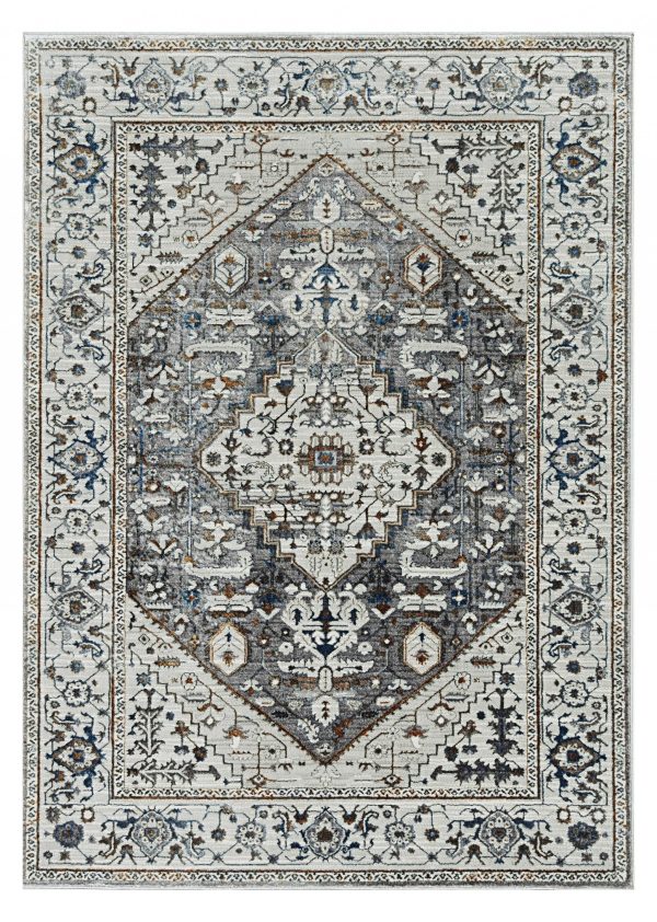 3' x 5' Grey Parisian Area Rug - Image 4
