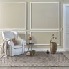 4'x6' Beige Machine Woven Shrank Abstract Lines Design Indoor Area Rug - Image 2