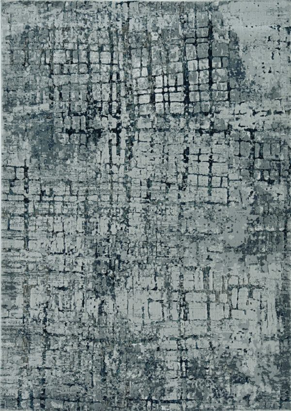 2' x 7' Ivory or Grey Polypropylene and Polyester Runner Rug - Image 2