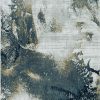 7' Grey Brick Machine Woven Abstract Watercolor Indoor Runner Rug - Image 2