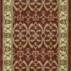 94" X 118" Red or  Ivory  Polypropylene Rug