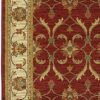 94" X 118" Red or  Ivory  Polypropylene Rug - Image 4