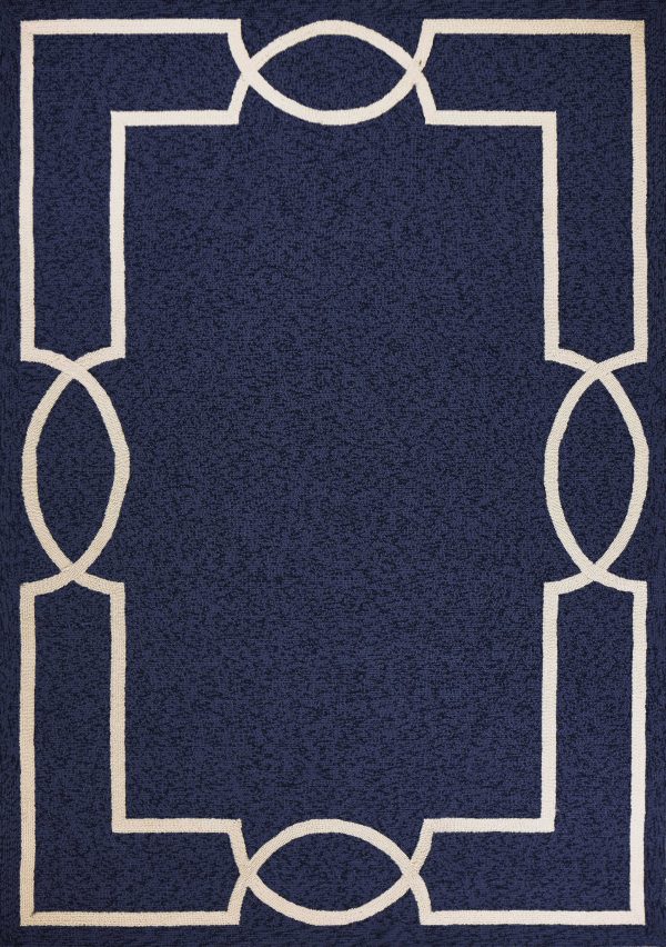 3' x 5' Ocean Coastal Bordered Area Rug - Image 5