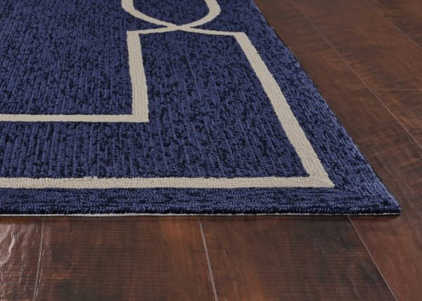 3' x 5' Ocean Coastal Bordered Area Rug - Image 2
